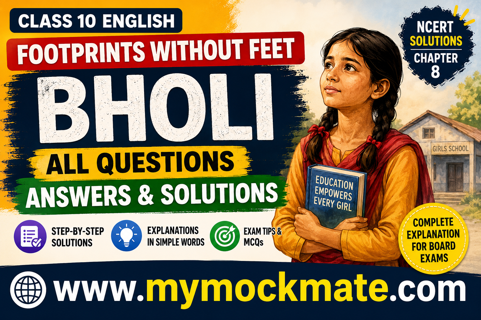 bholi question answers, bholi solutions, class 10 english, footprints without feet, ncert solutions, bholi summary, bholi extra questions, cbse english solutions, bholi explanation, mymockmate