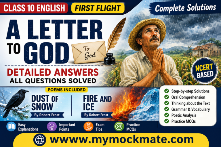 class 10 english first flight complete solutions