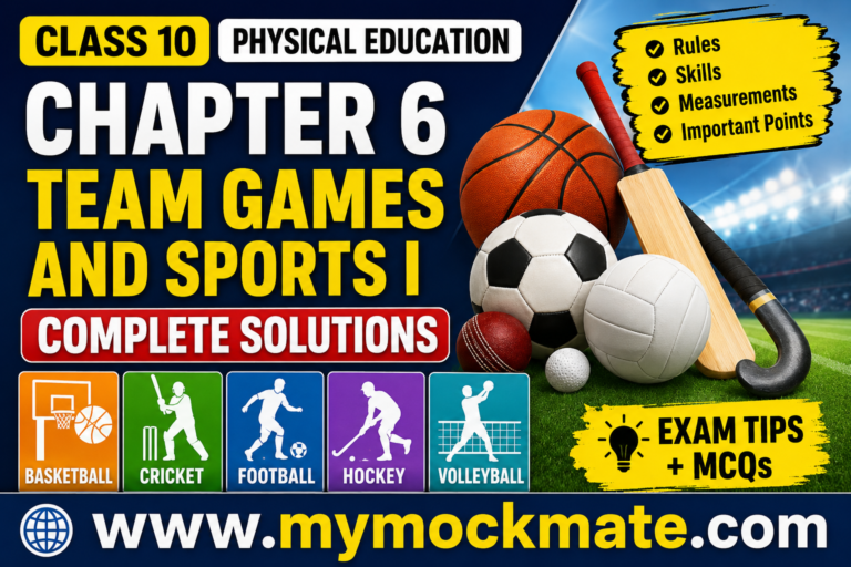 class 10 pe chapter 6, team games and sports i solutions, basketball questions answers, cricket solutions class 10, football notes, hockey questions answers,
