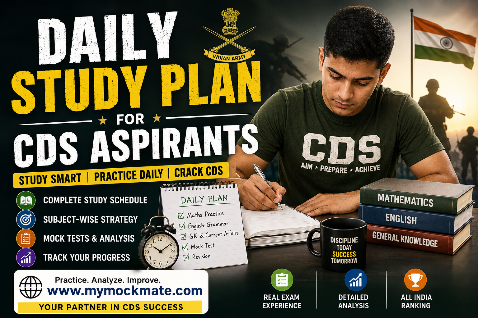 daily study plan for cds aspirants crack cds with mock tests