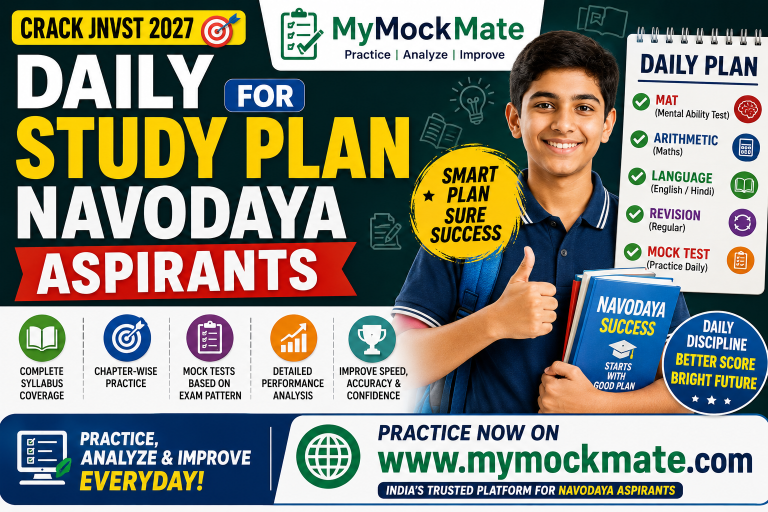 daily study plan for navodaya aspirants