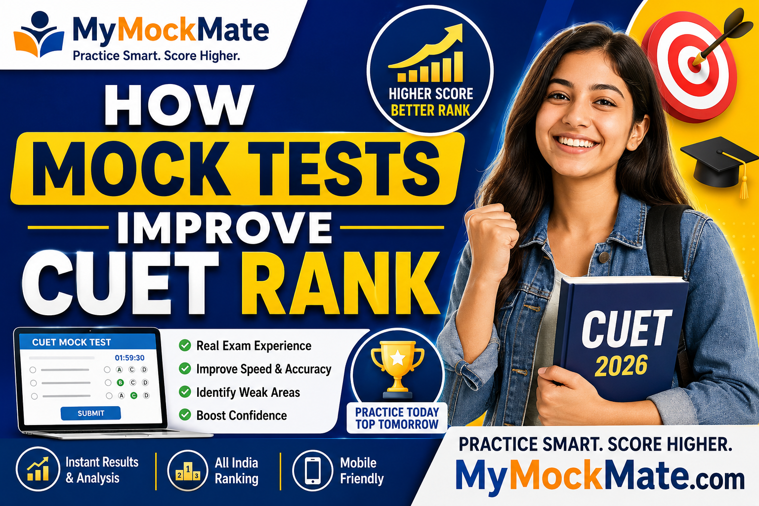 how mock tests improve cuet rank in 2026