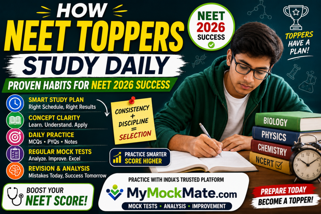 How NEET Toppers Study Daily: Proven Habits for NEET 2026 Success