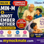 ncert class 9th english vitamin m & i cannot remember my mother solutions