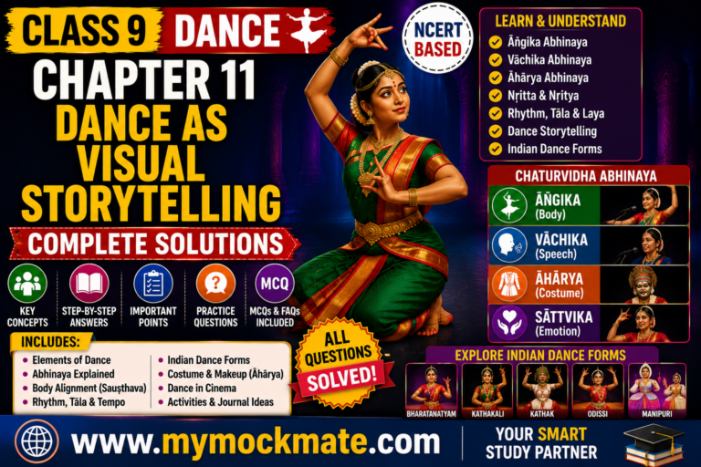 ncert class 9 arts dance chapter 11 complete solutions