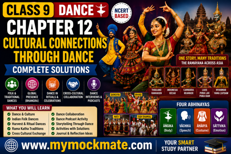 ncert class 9 arts dance chapter 12 complete solutions