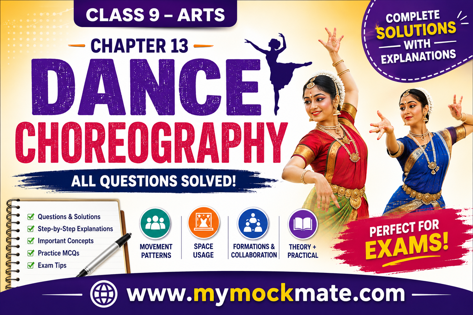 ncert class 9 arts dance choreography important questions with solutions