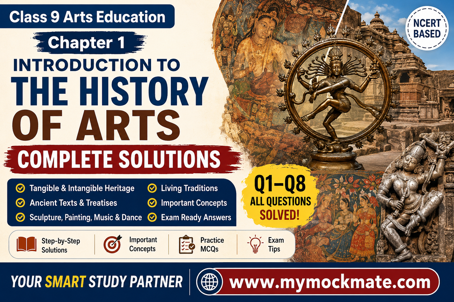 ncert class 9 arts history of arts chapter 1 complete solutions
