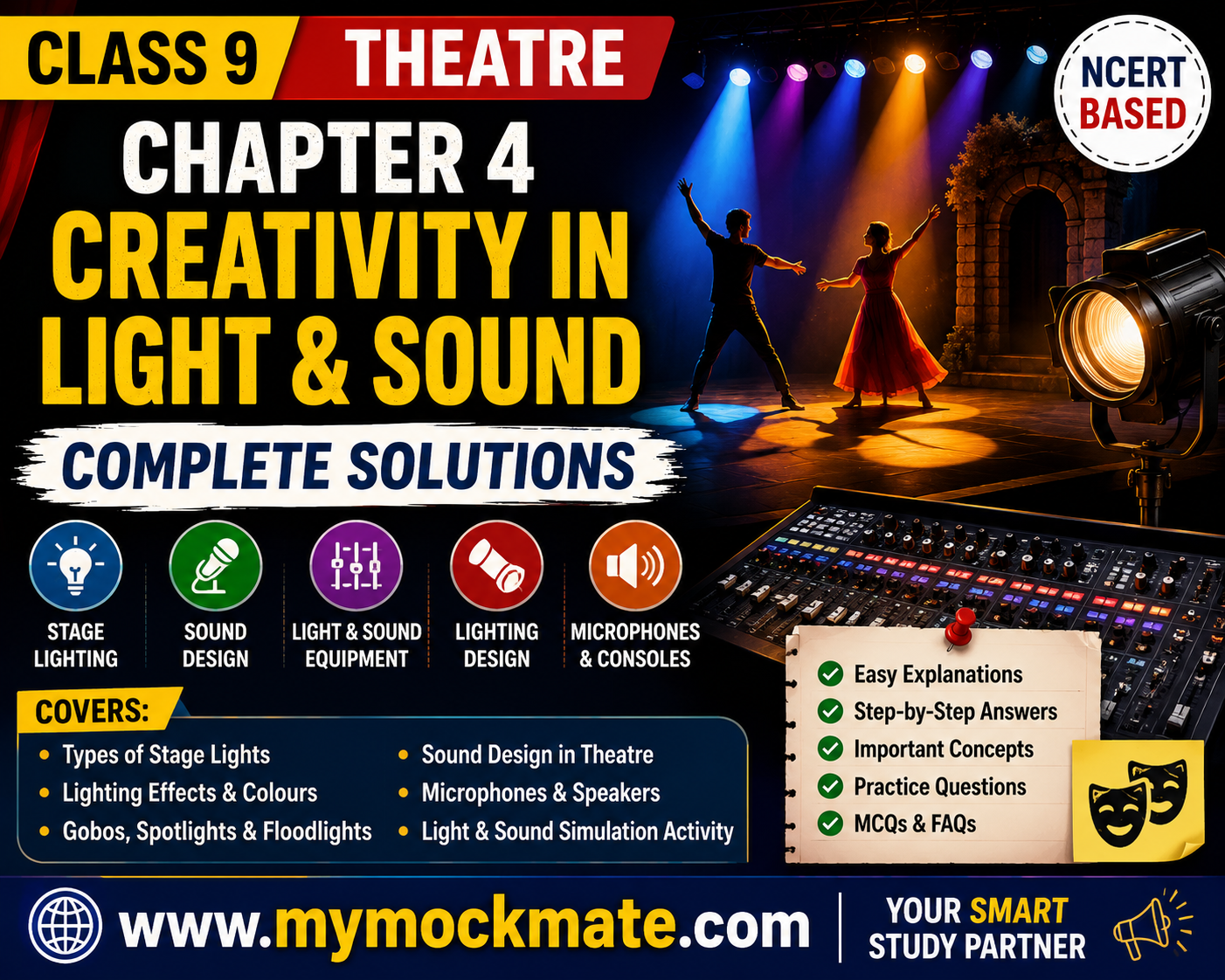 ncert class 9 arts theatre chapter 4 complete solutions