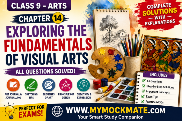 ncert class 9 arts visual arts chapter 14 solutions with mcqs