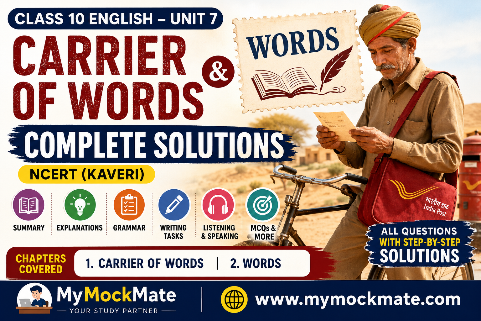 ncert class 9 english carrier of words & words – complete question answers and solutionsitle