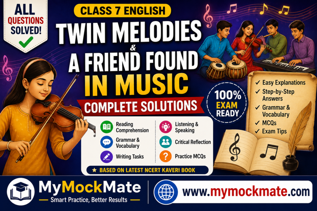 NCERT Class 9 English Twin Melodies & A Friend Found in Music Solutions