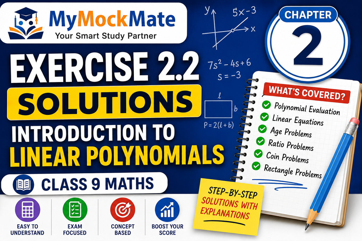 ncert class 9 maths exercise 2.2 solutions – linear polynomials
