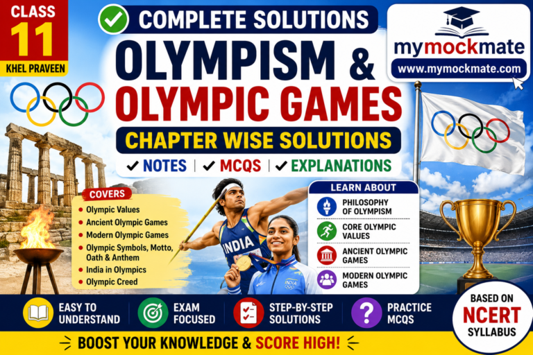 ncert class 9 physical education and well beimg olympism and olympic games important questions with solutions