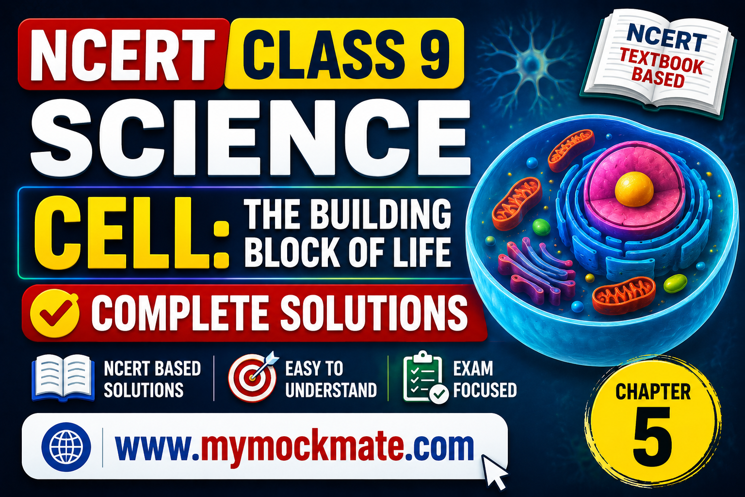 ncert class 9 science cell the building block of life complete solutions