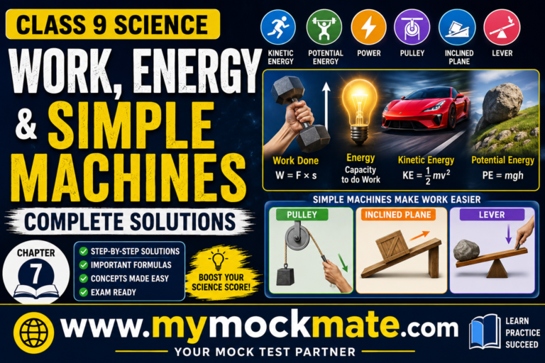 ncert class 9 science work, energy and simple machines class 9 solutions