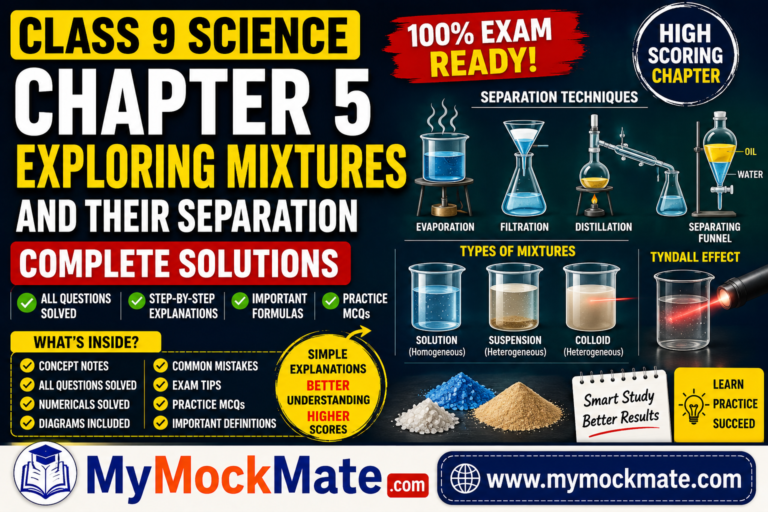 ncert class 9 science exploring mixtures and their separation solutions