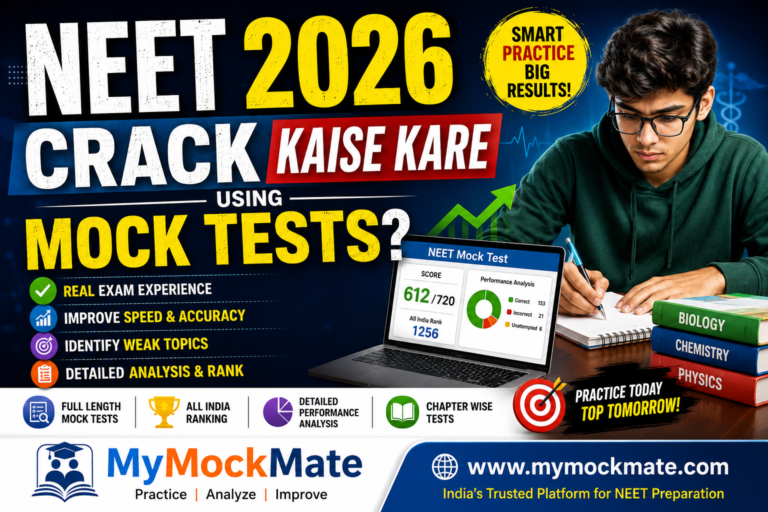 neet 2026 crack कैसे करें using mock tests पूरी तैयारी रणनीति