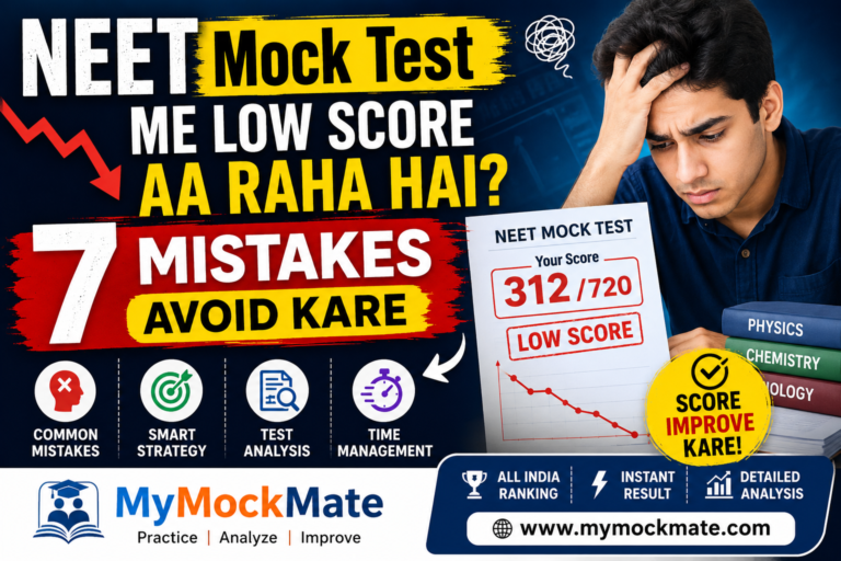 neet mock test me low score aa raha hai yeh 7 mistakes avoid kare