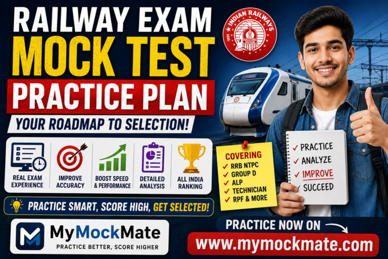 railway exam mock test practice plan for faster selection