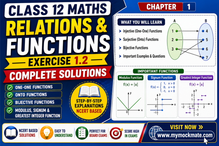 relations and functions exercise 1.2 solutions class 12