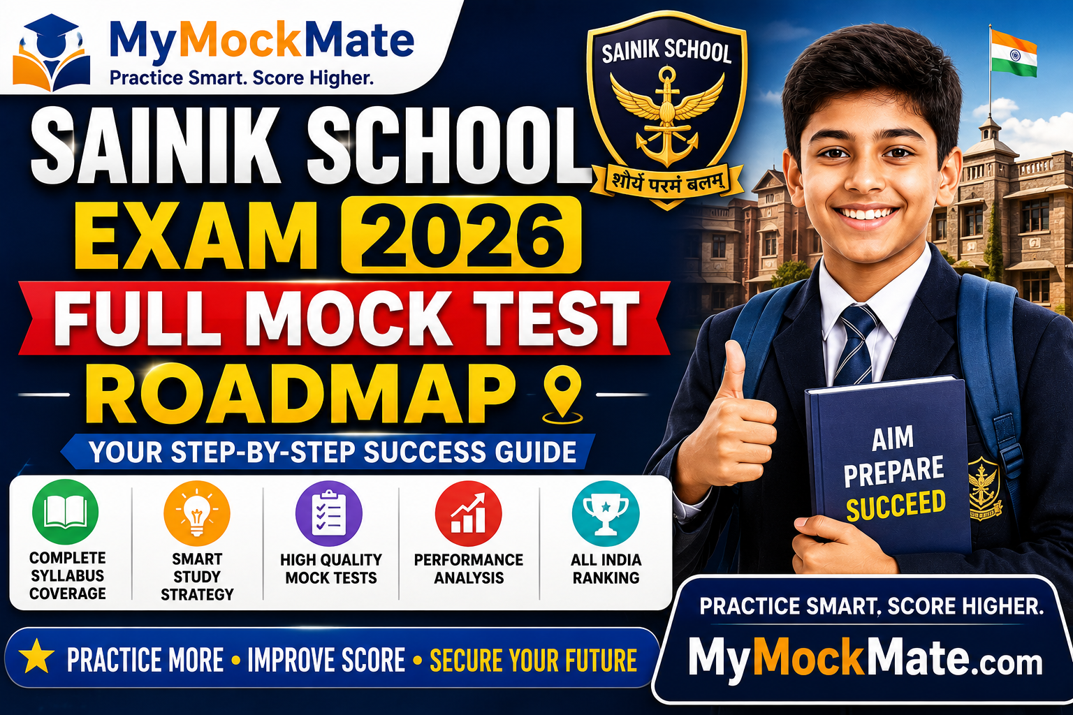 sainik school exam full mock test roadmap guide