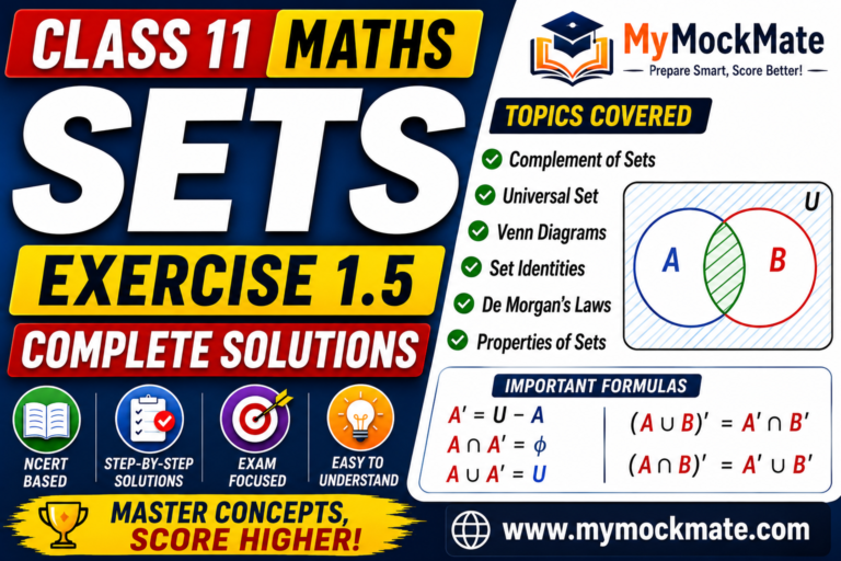 sets exercise 1.5 solutions class 11 maths ncert