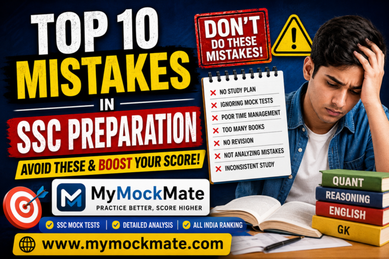 top 10 mistakes in ssc preparation & how to avoid them