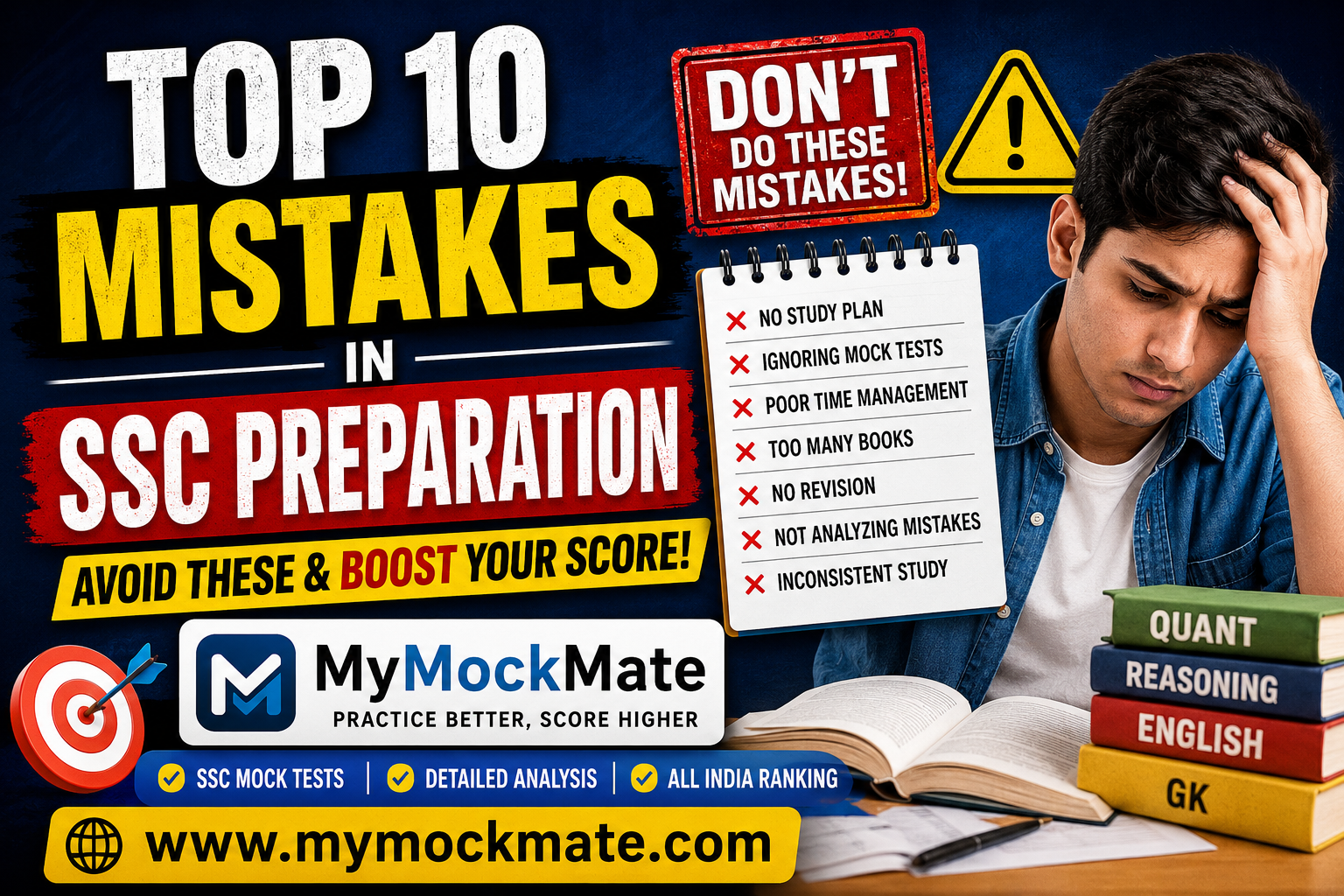 top 10 mistakes in ssc preparation & how to avoid them