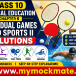 NCERT Class 10 Physical Education Chapter 5 Solutions PDF class 10 physical education, individual games and sports ii, badminton solutions, gymnastics questions answers, table tennis solutions,