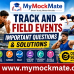Track and Field Events Class 10 Important Questions & Solutions track and field events class 10, athletics questions answers, physical education chapter 4, track events notes, field events solutions, sprint race rules, relay race questions,