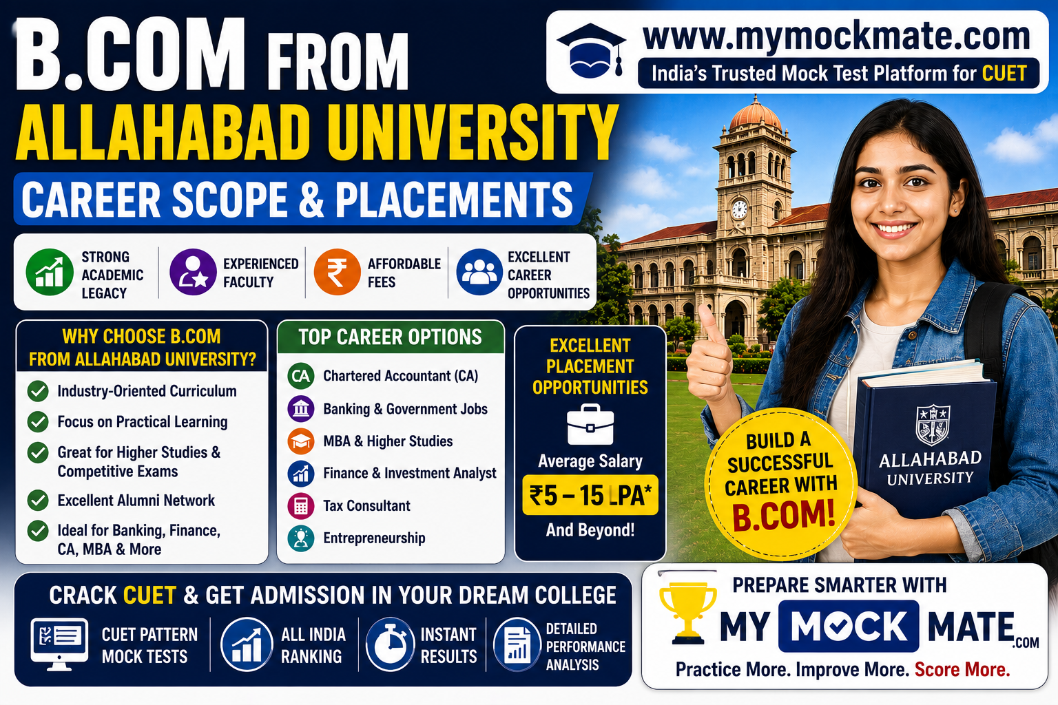 b.com from allahabad university career scope & placements