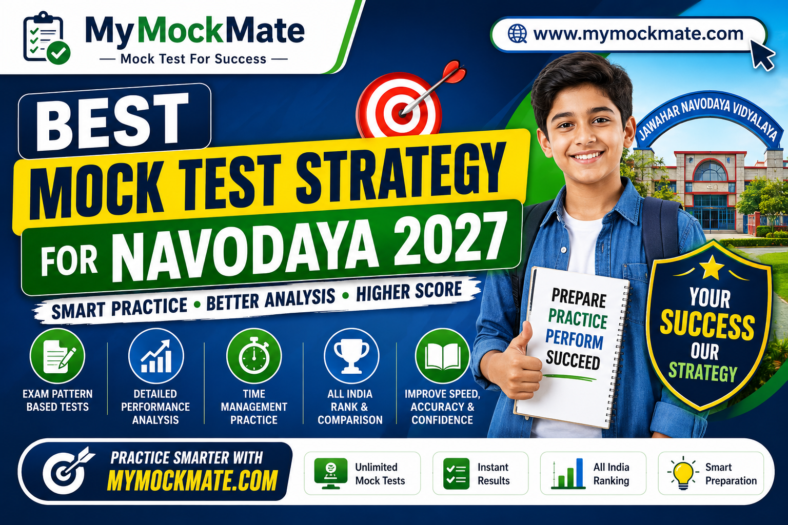 Best Mock Test Strategy for Navodaya 2027 to Maximize Your Score