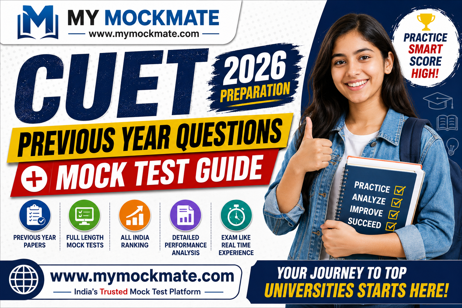 cuet previous year questions & mock test guide 2026