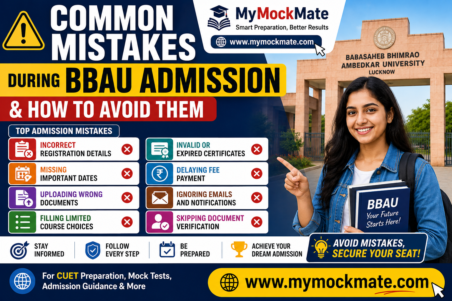 Common Mistakes During BBAU Admission & How to Avoid Them