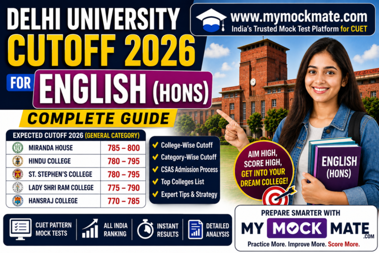 du english (hons) cutoff 2026 college wise complete guide
