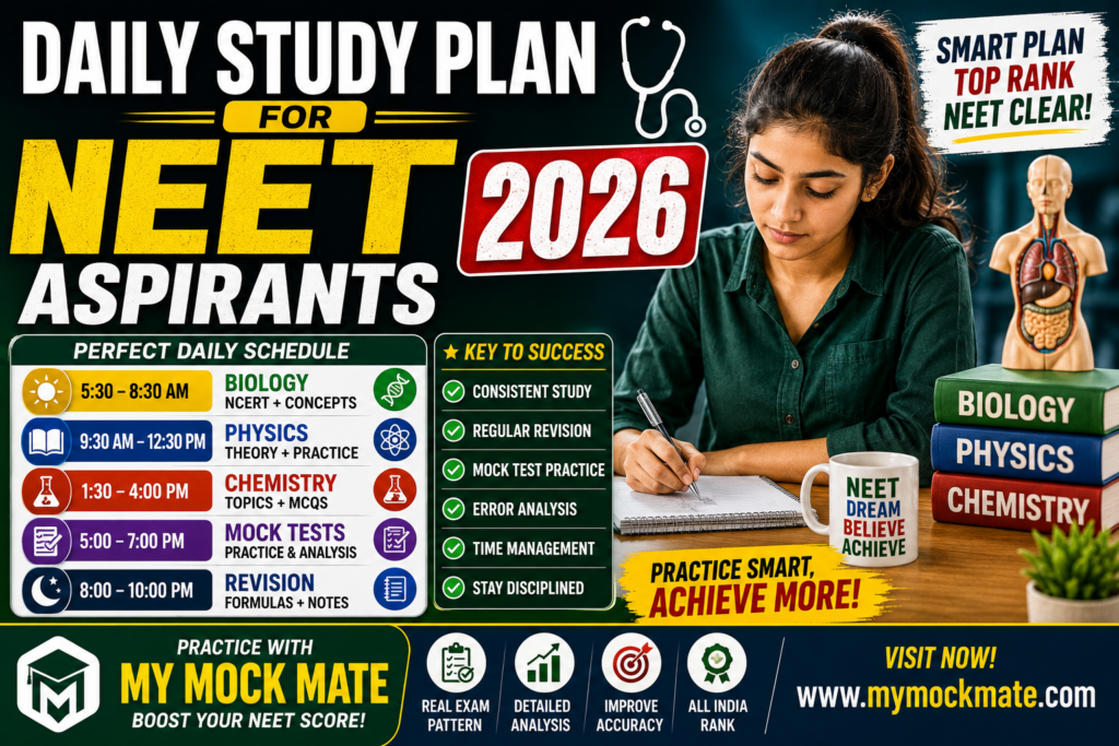 Daily Study Plan for NEET Aspirants: Complete Success Guide