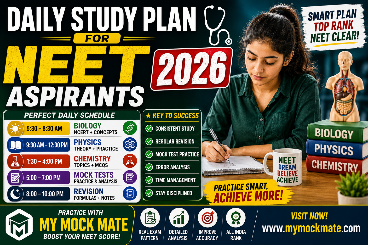 daily study plan for neet aspirants complete success guide