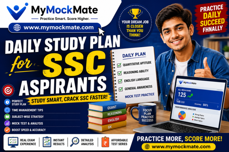 daily study plan for ssc aspirants to crack exams faster