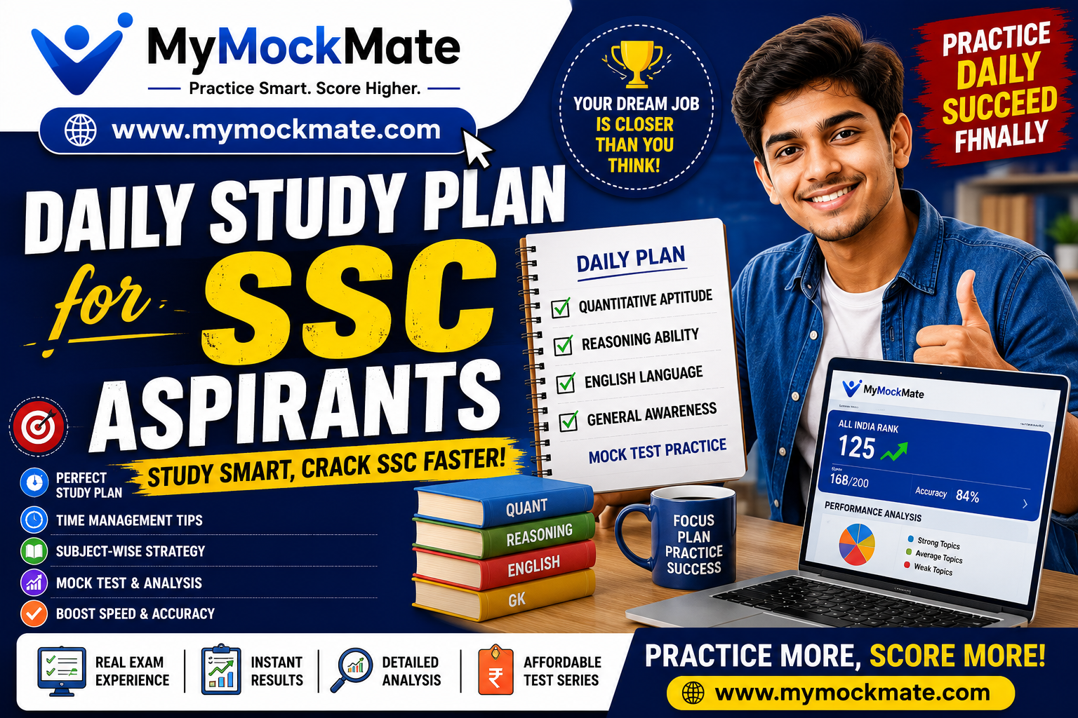 daily study plan for ssc aspirants to crack exams faster
