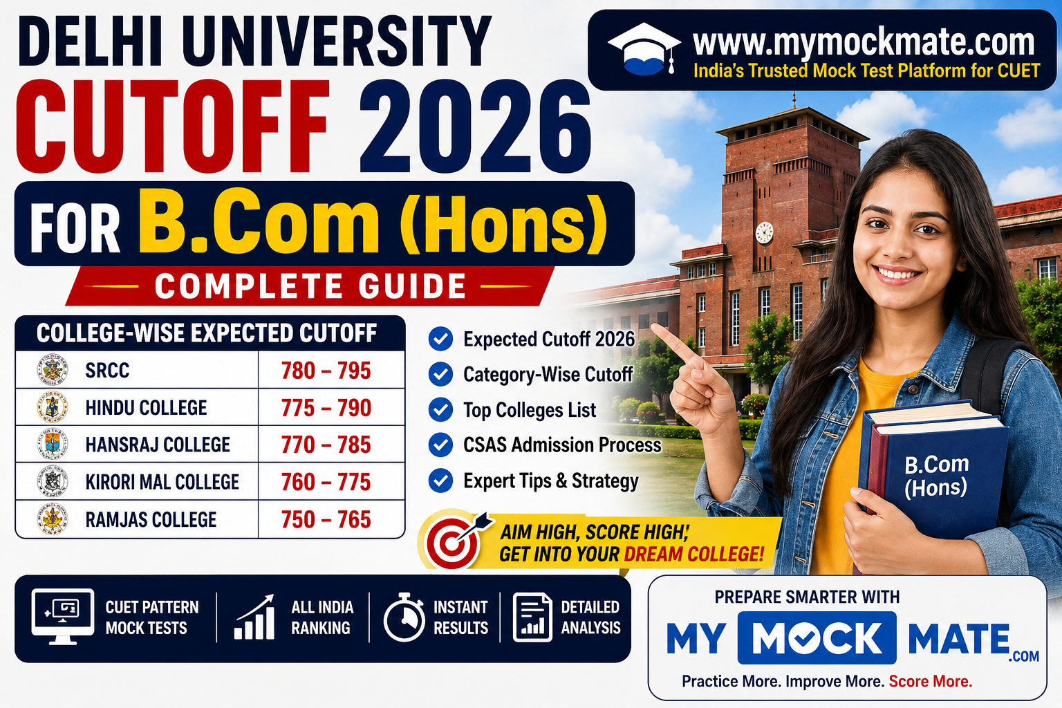 delhi university b.com (hons) cutoff 2026 complete guide