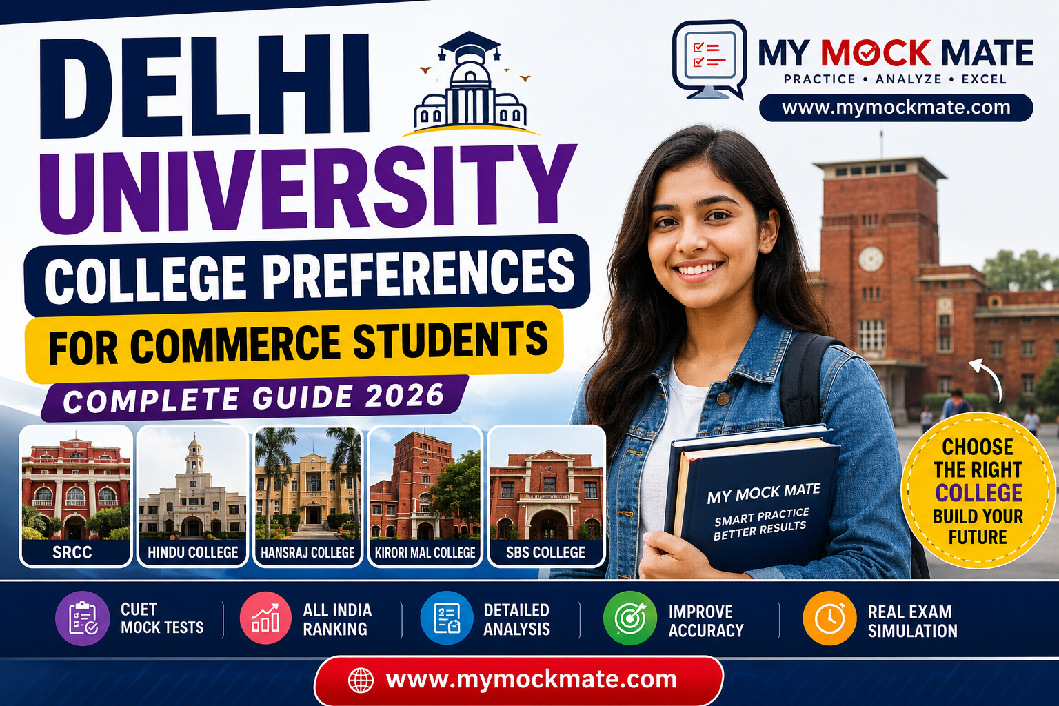 Delhi University College Preferences for Commerce Students 2026