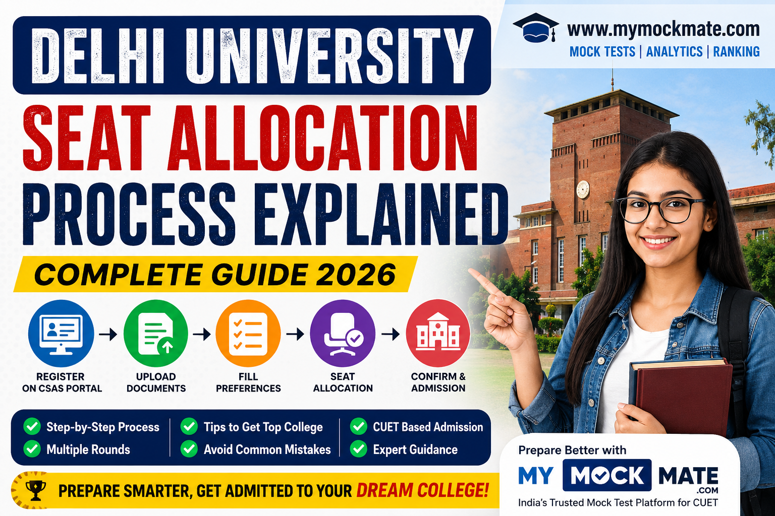 delhi university seat allocation process explained a complete 2026 guide