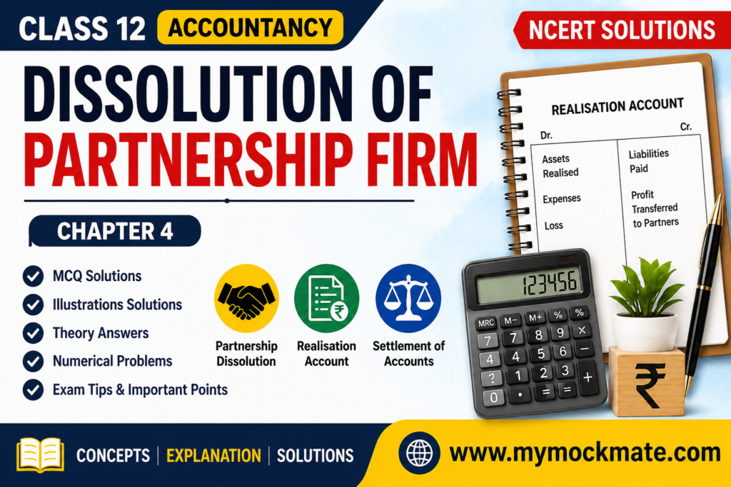NCERT Class 12 Accountancy Dissolution of Partnership Firm Solutions
