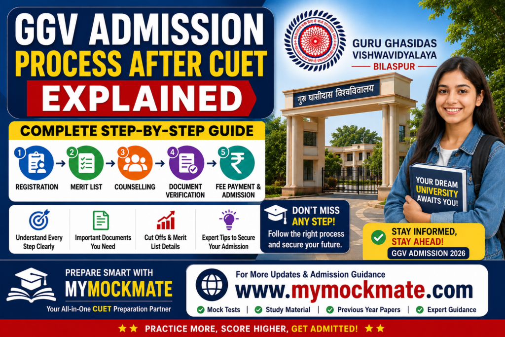 GGV Admission Process After CUET Explained: Full 2026 Strategy Guide