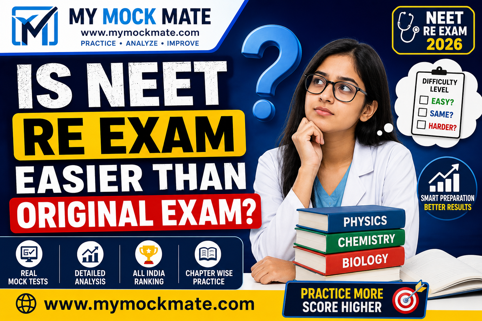 is neet re exam easier than original exam complete analysis 2026