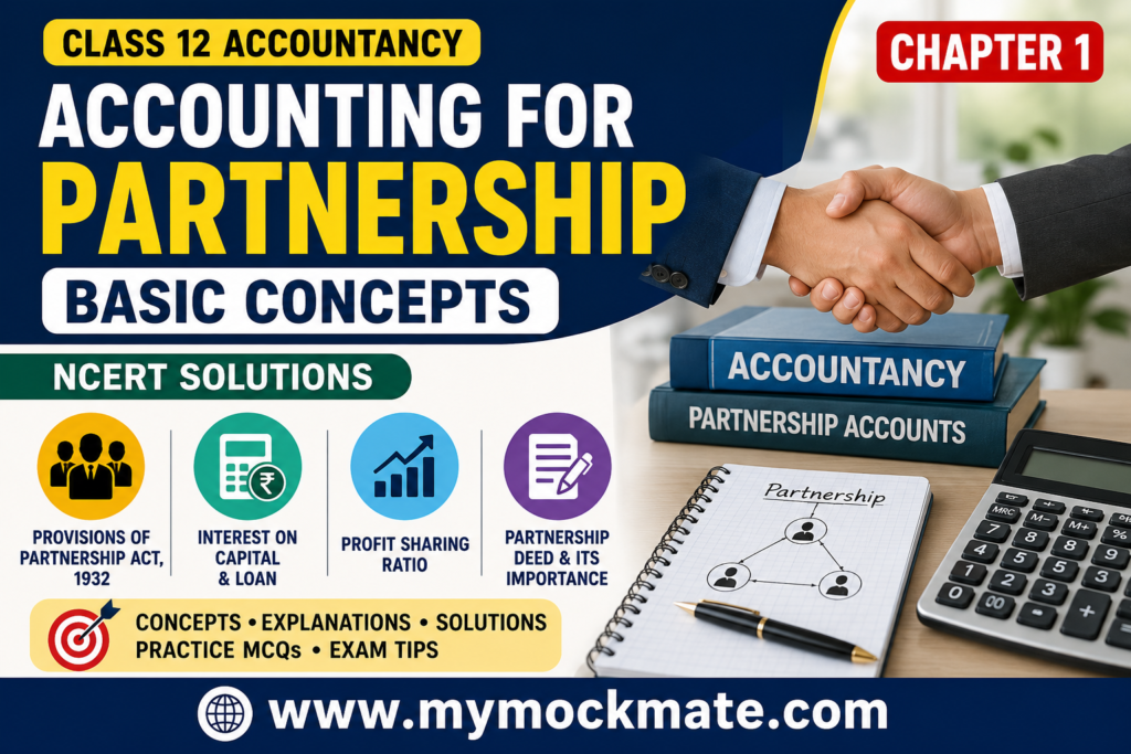 NCERT Class 12 Accountancy Chapter 1 Partnership Basic Concepts Solutions