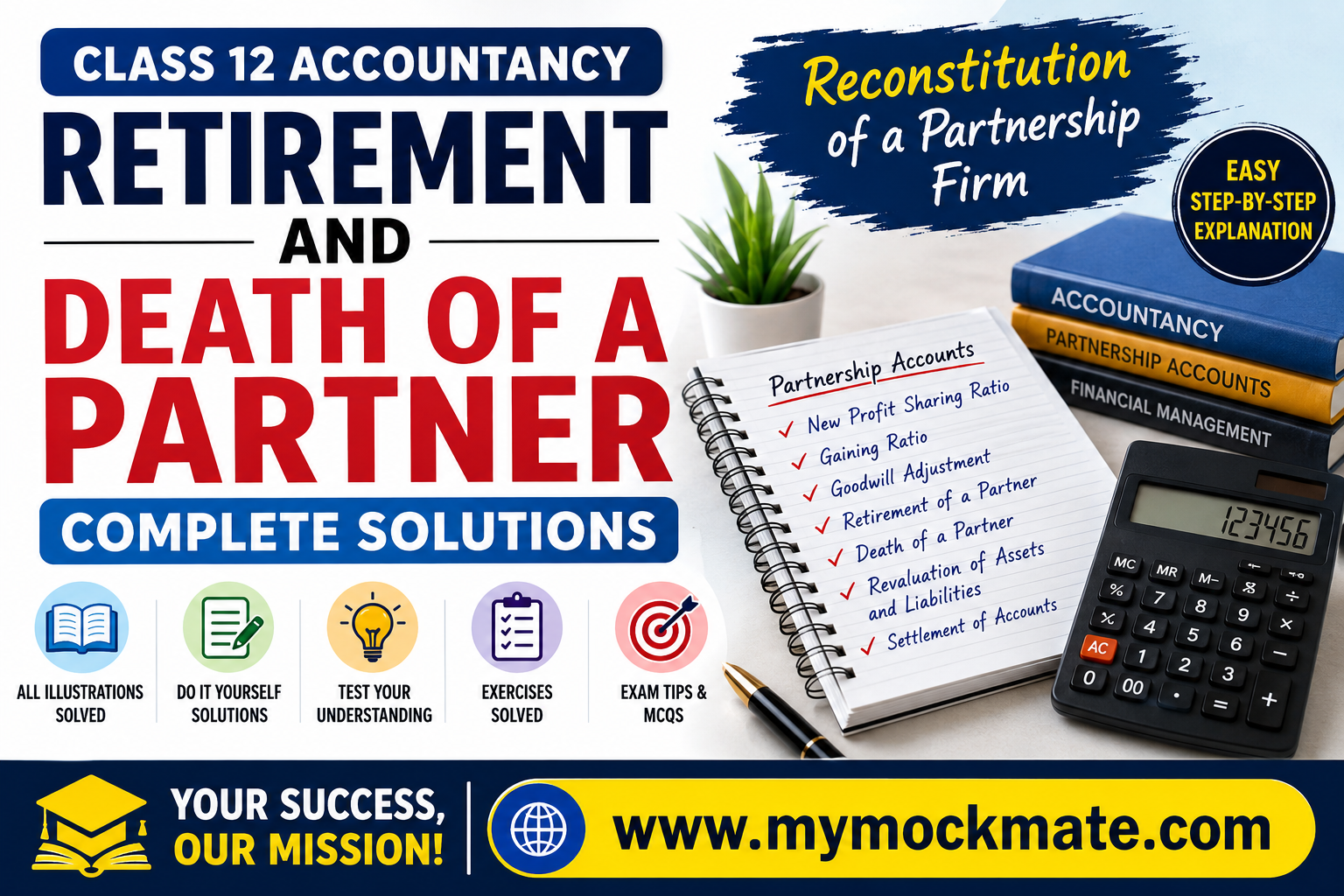 NCERT Accountancy Retirement and Death of Partner Solutions Part 1