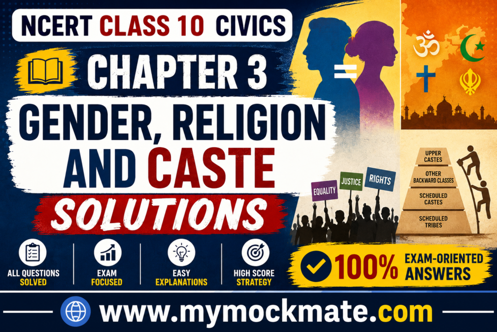 NCERT Class 10 Civics Chapter 3 Gender Religion and Caste Solutions