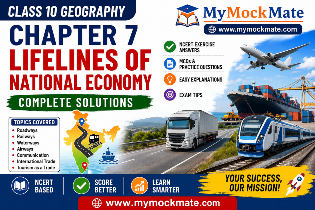 NCERT Class 10 Geography Chapter 7 Lifelines of National Economy Solutions